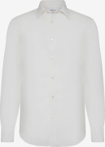 Chemise Boggi Milano en blanc : devant