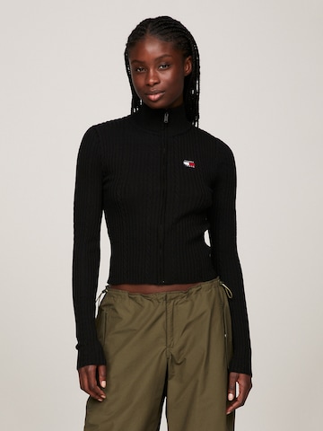 Tommy Jeans Strickjacke in Schwarz