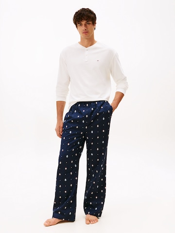Pijama lungă de la TOMMY HILFIGER pe albastru: față