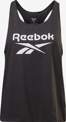 Reebok Sporttop in Zwart: voorkant