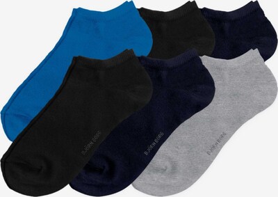 BJÖRN BORG Chaussettes de sport en bleu / gris / noir, Vue avec produit