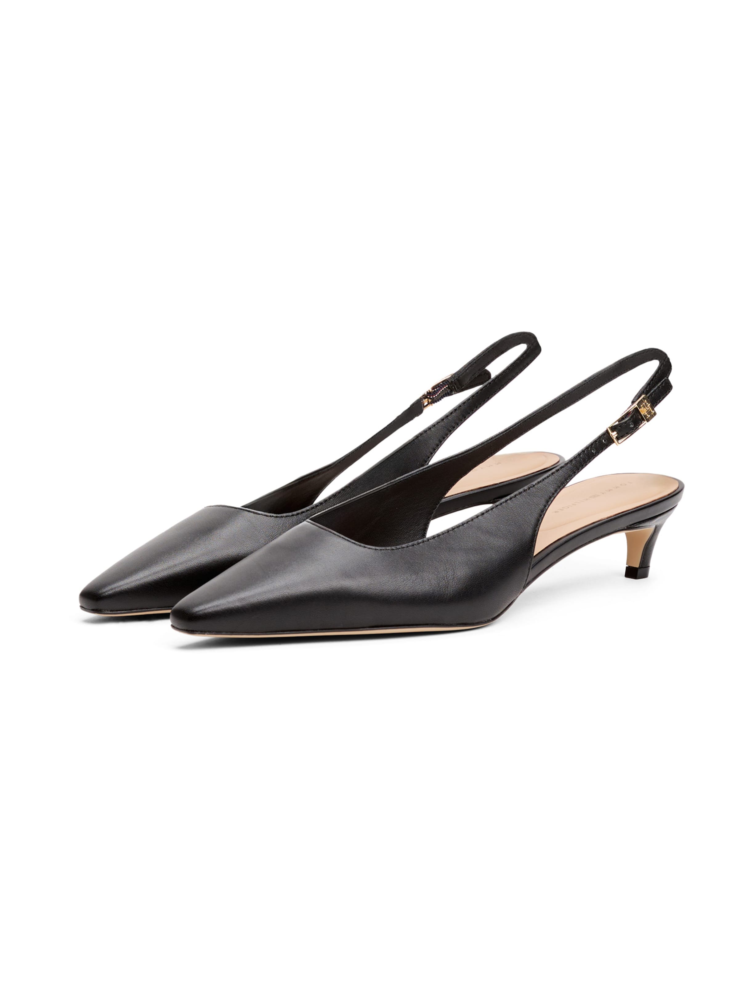 TOMMY HILFIGER Дамски обувки на ток с отворена пета в черно