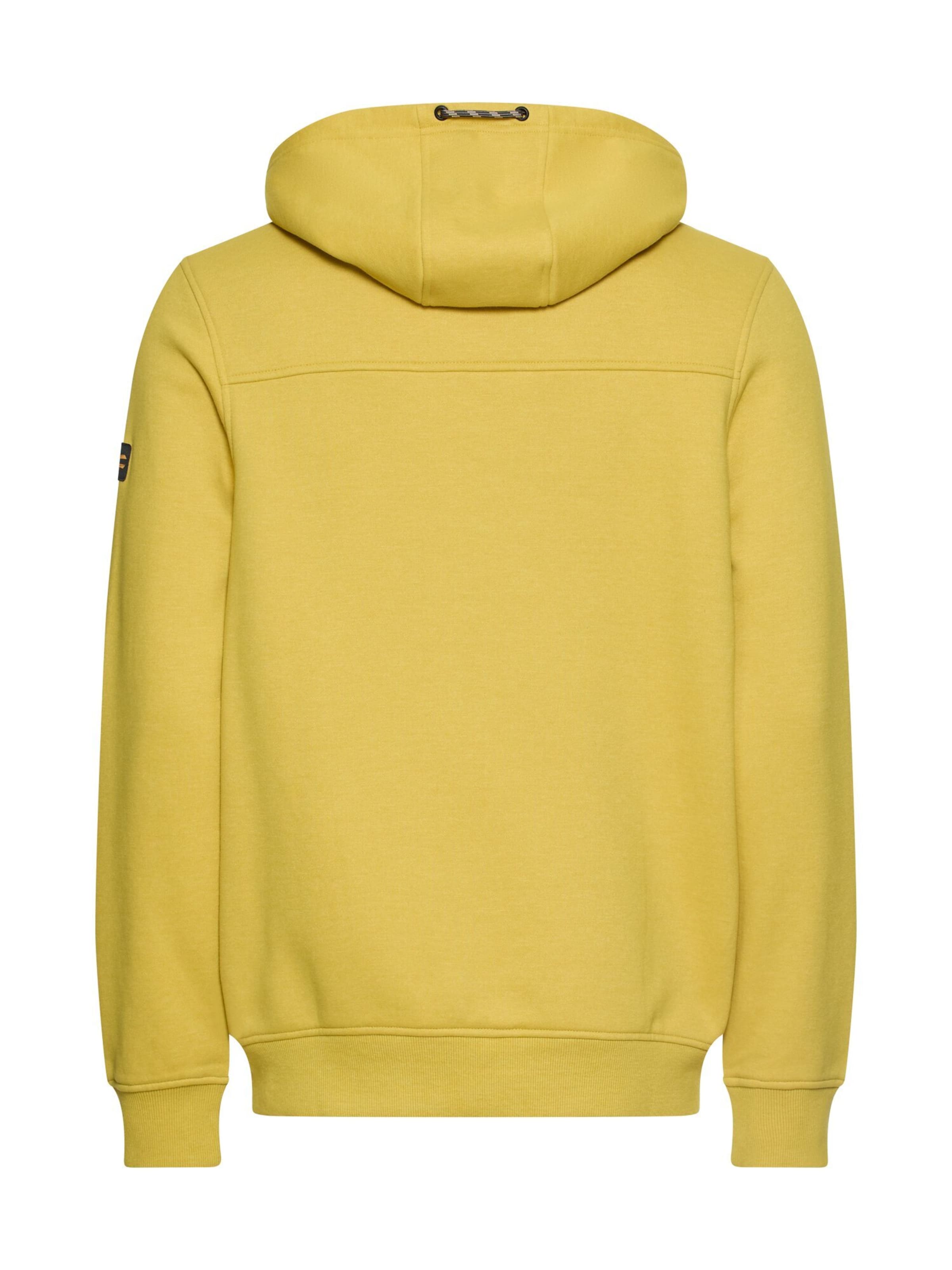 CAMEL ACTIVE Zip-Up Hoodie in Yellow