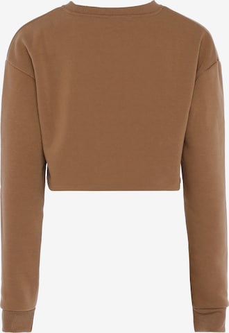 BLONDA Sweatshirt i brun