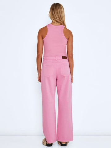 Noisy may Wide leg Jeans 'Amanda' in Pink