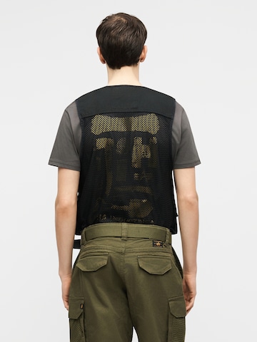 ALPHA INDUSTRIES Weste in Schwarz