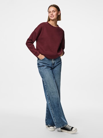 PIECES Sweatshirt 'PCChilli' i rød