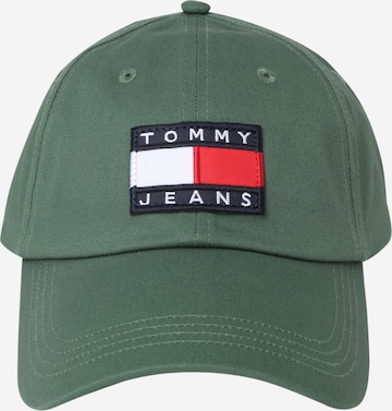 Tommy Jeans Pet in Groen: voorkant
