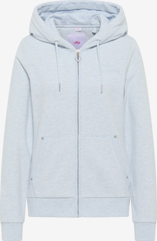 MYMO Zip-Up Hoodie in Blue: front