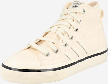 Sneaker alta 'Nizza Hi Rf 74' di ADIDAS ORIGINALS in beige: frontale