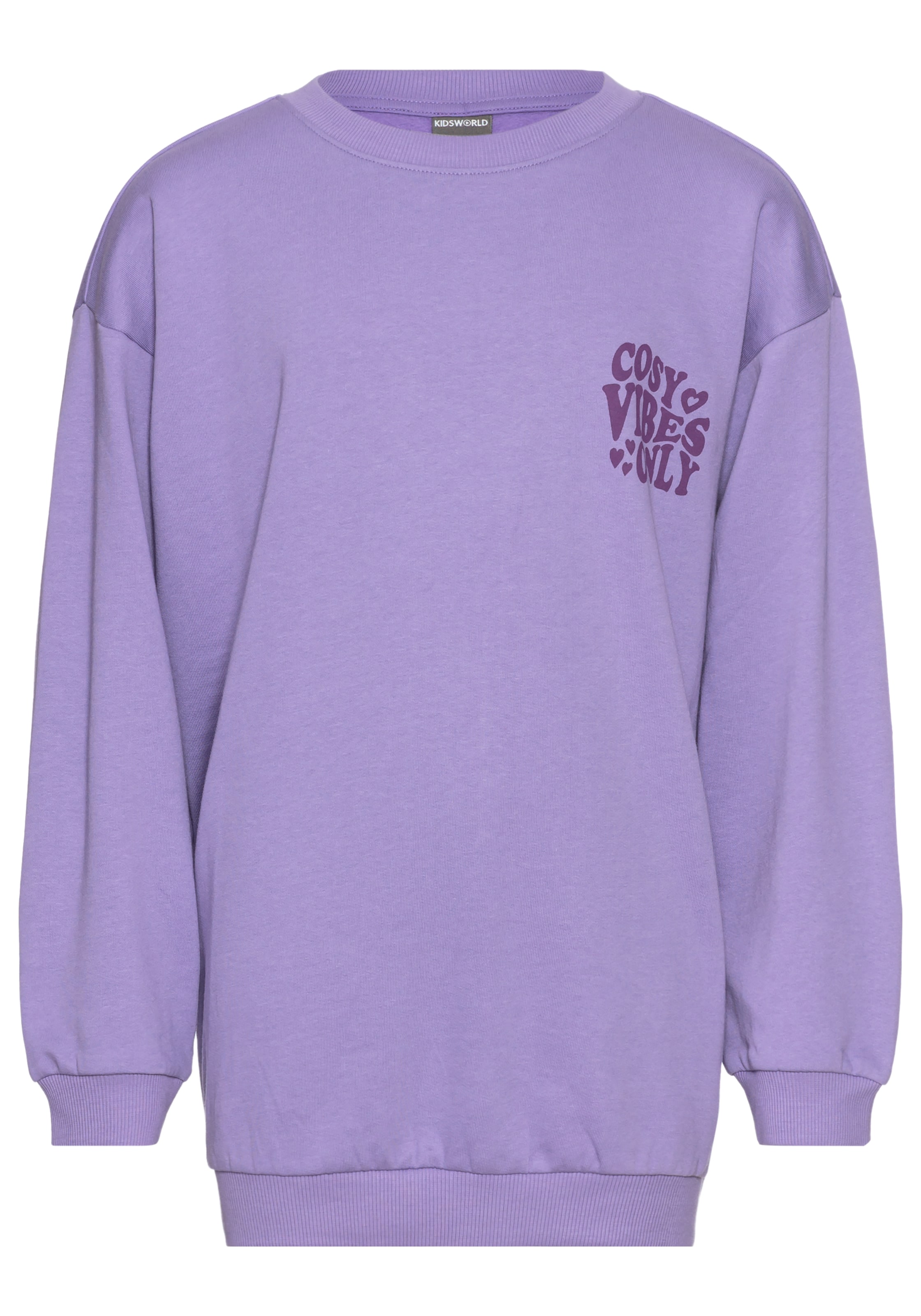 Kidsworld Sweatshirt in Lila: Vorderseite