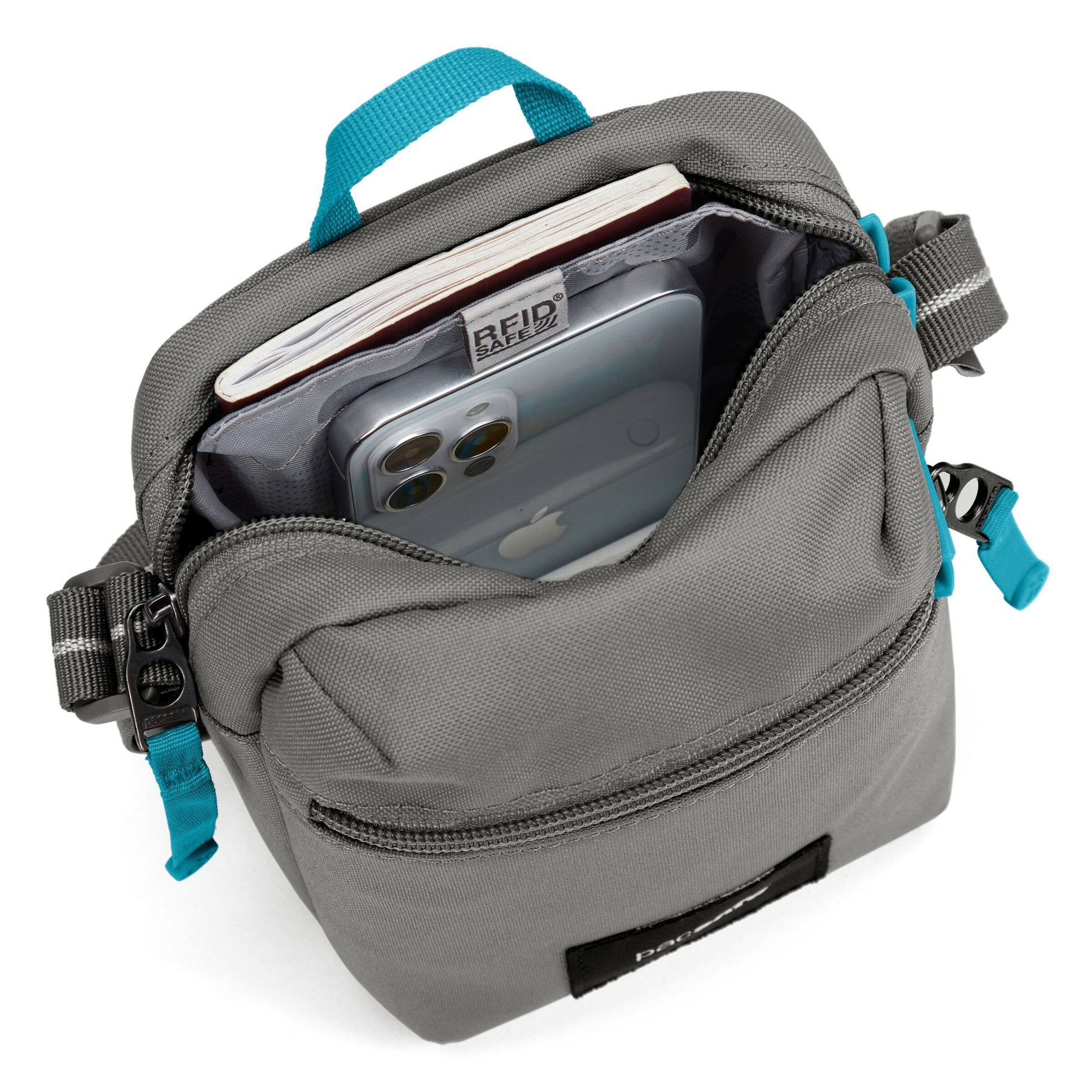 Pacsafe Crossbody bag 'Go Micro' in Grey
