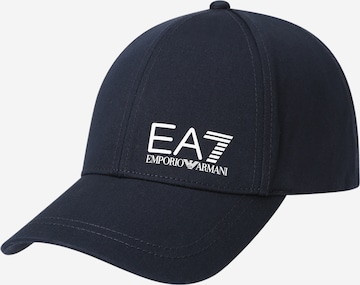 EA7 Emporio Armani - Gorra en azul: frente