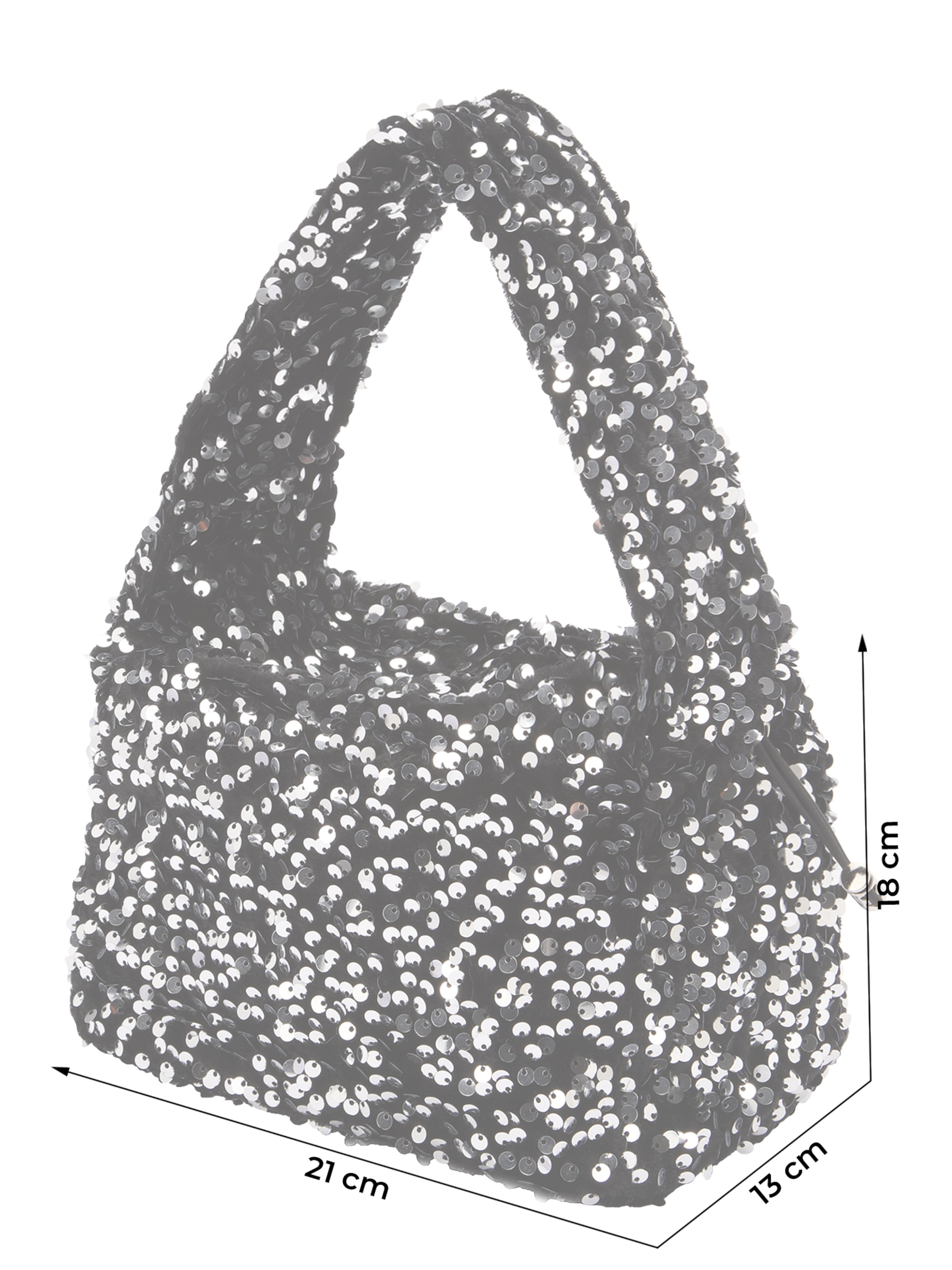 SUI AVA Τσάντα ώμου 'Anne' σε ασημί