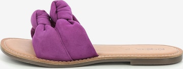 Kickers Mules in Purple