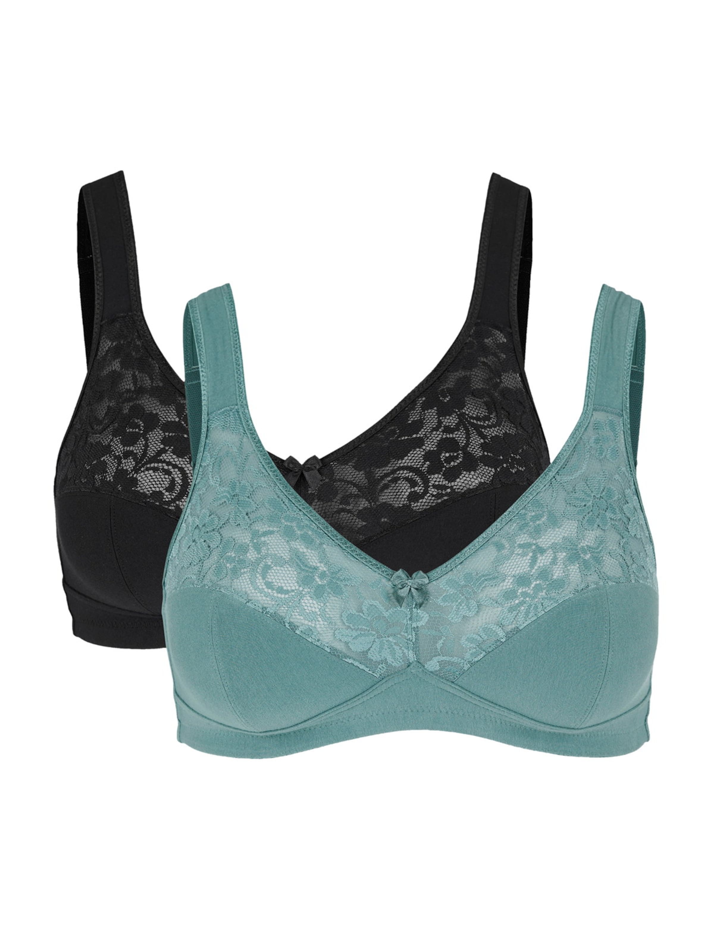 Cellbes of Sweden Bustier BH 'Anna' in Grün: Vorderseite