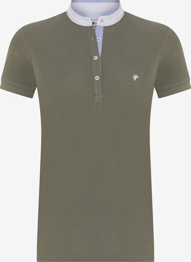 DENIM CULTURE Koszulka 'Kelly' w kolorze jasnoniebieski / khaki / białym, Podgląd produktu