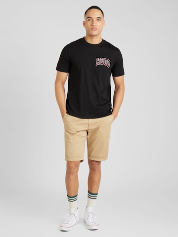 HUGO T- Shirt 'Dasko' in Schwarz