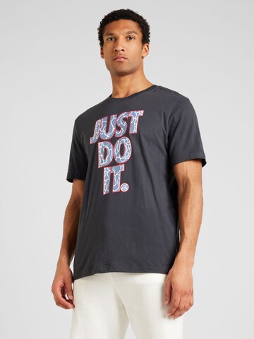 pelēks Nike Sportswear T-Krekls: no priekšpuses