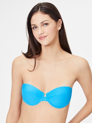 ONLY Balconette Bikini Top 'KAJA' in Blue