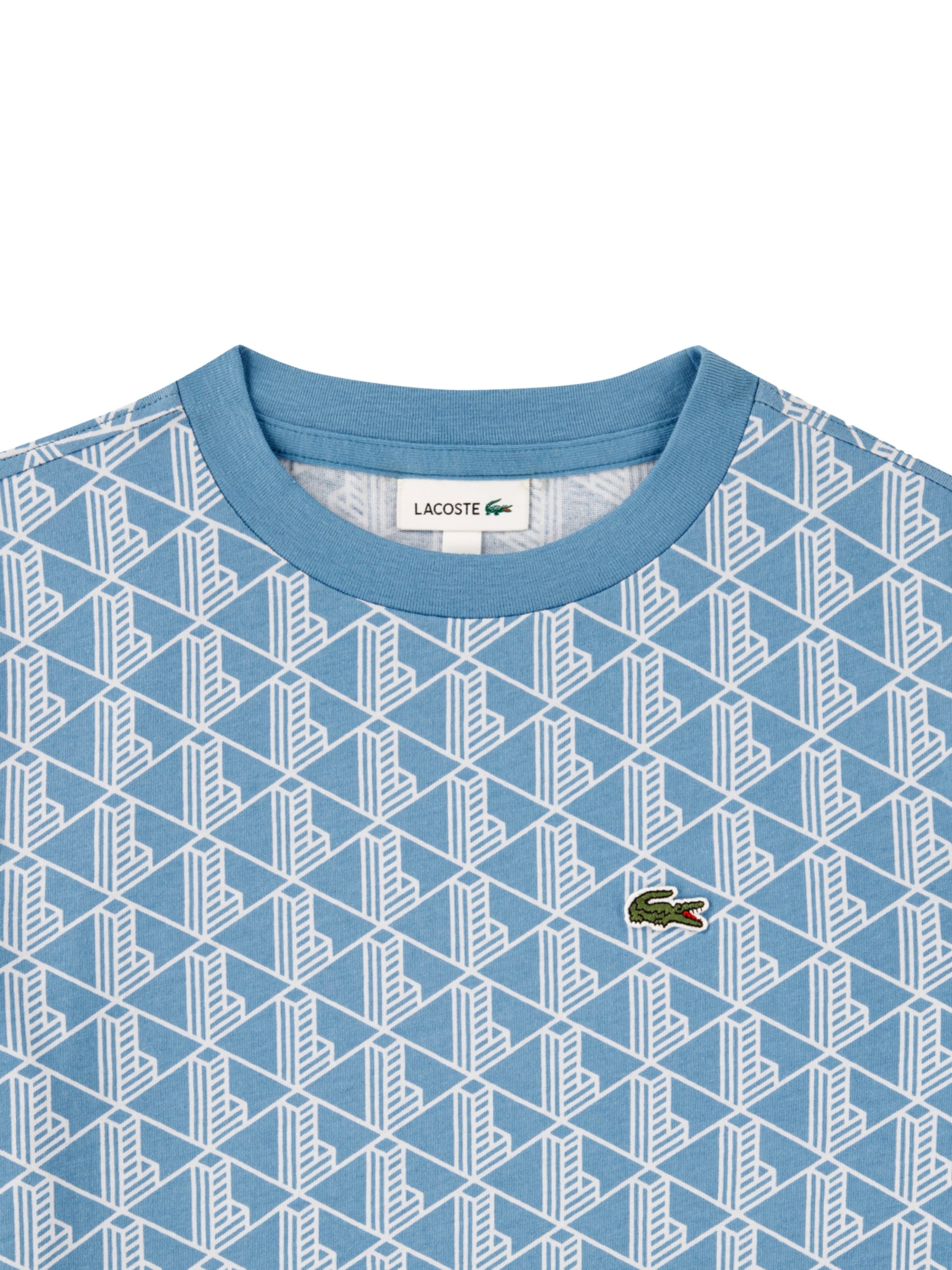 LACOSTE Shirt 'LCB Monogram' in Blauw