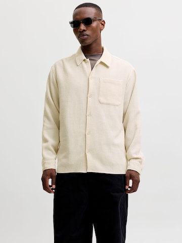Comfort fit Camicia di JACK & JONES in beige: frontale