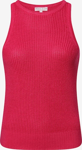 Marie Lund Knitted Top in Red: front