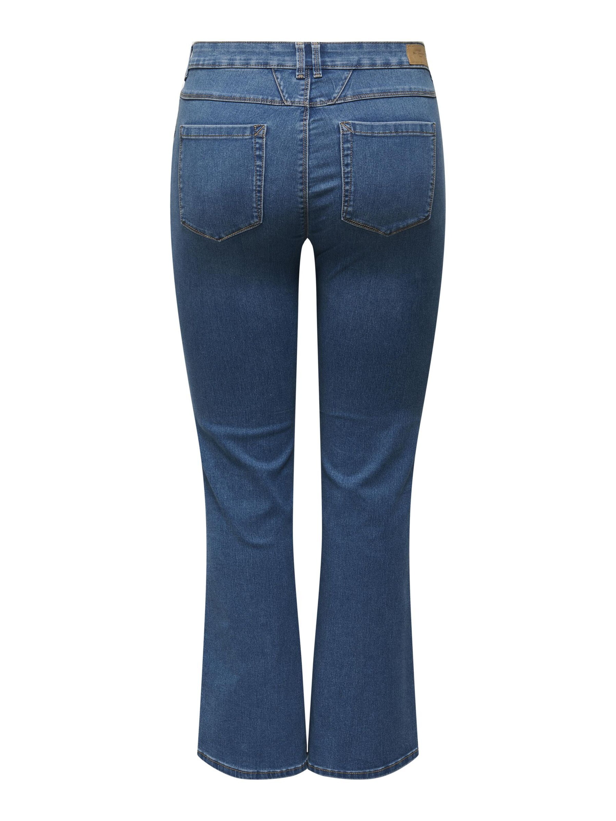 ONLY Carmakoma Flared Jeans 'CARAugusta' in Blue