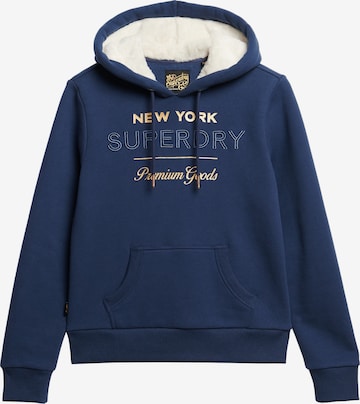 Sweat-shirt Superdry en bleu : devant