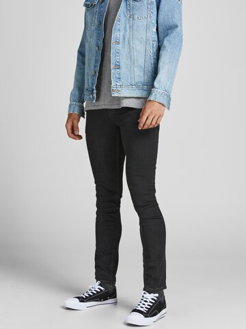 JACK & JONES Слим Джинсы 'Liam' в Черный