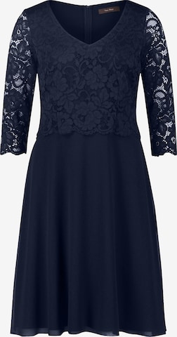 Robe de cocktail Vera Mont en bleu : devant