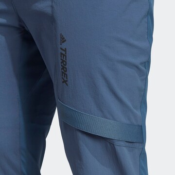 Regular Pantalon outdoor 'Zupahike' ADIDAS TERREX en bleu