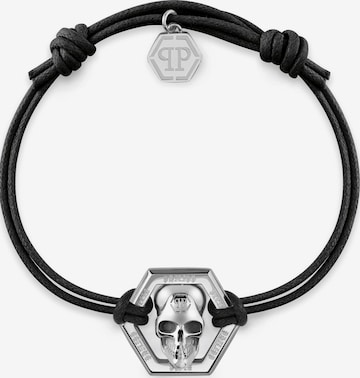 Bracelet ' LINKED ' Philipp Plein Jewellery en noir : devant