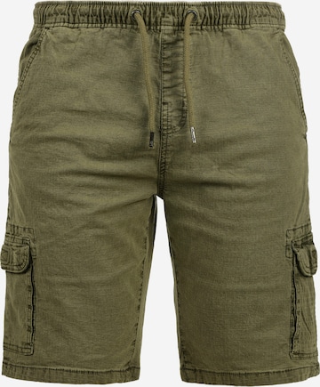 INDICODE JEANS Regular Cargoshorts 'Frances' in Grün: predná strana