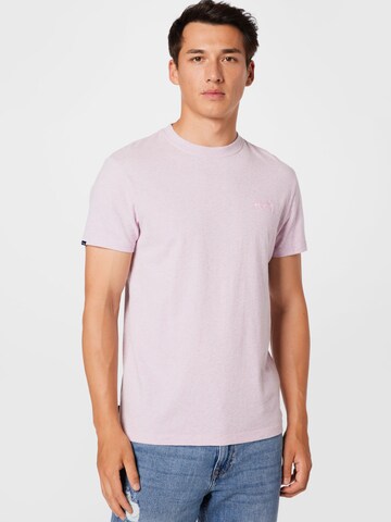 Superdry - Camiseta en rosa: frente