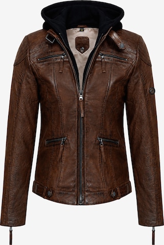 Agamaa Between-Season Jacket 'Inga' in Brown: front
