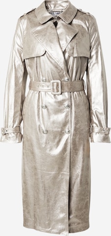 GUESS Přechodný kabát 'ADELE' – stříbrná: přední strana