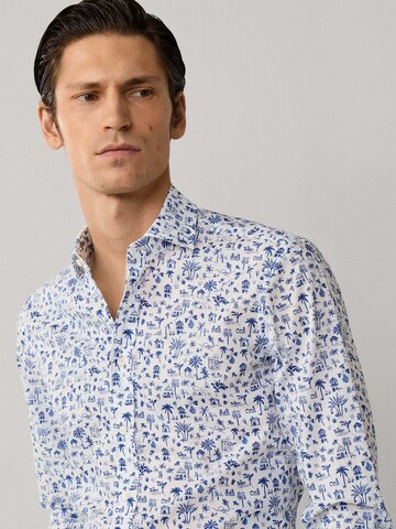 Hackett London Regular Fit Hemd 'ISLAND' in Blau