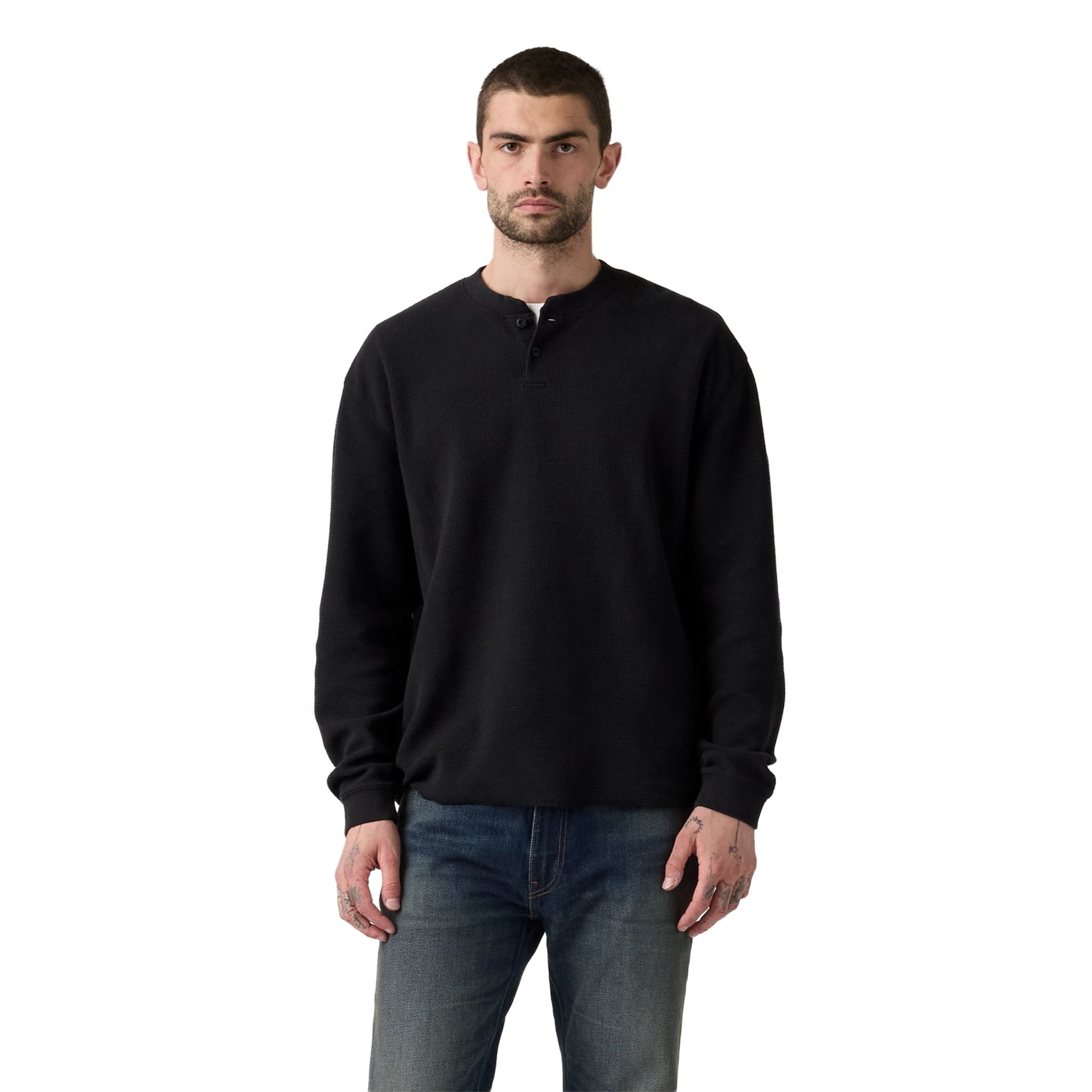 LEVI'S ® Sweatshirt in Zwart: voorkant