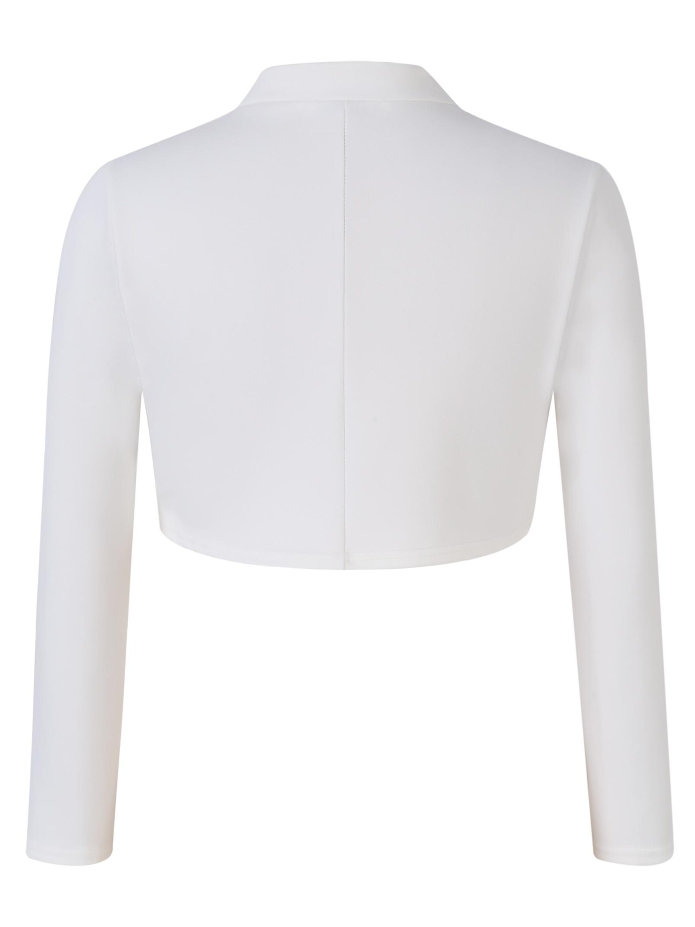 Yesfashion Bolerko w kolorze biały