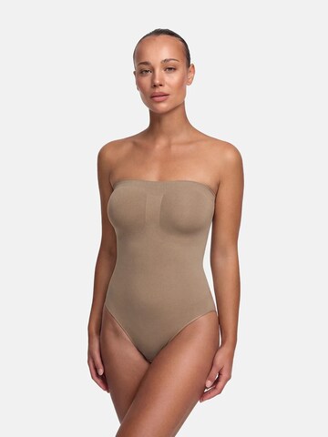 Body modelant 'Trägerloser Bodysuit Sculpting Shapewear mit Slip' cfab (formerly creamy fabrics) en beige