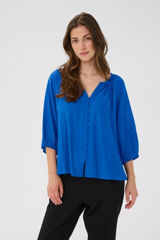 Cream Bluse 'Stella' i blå: forside