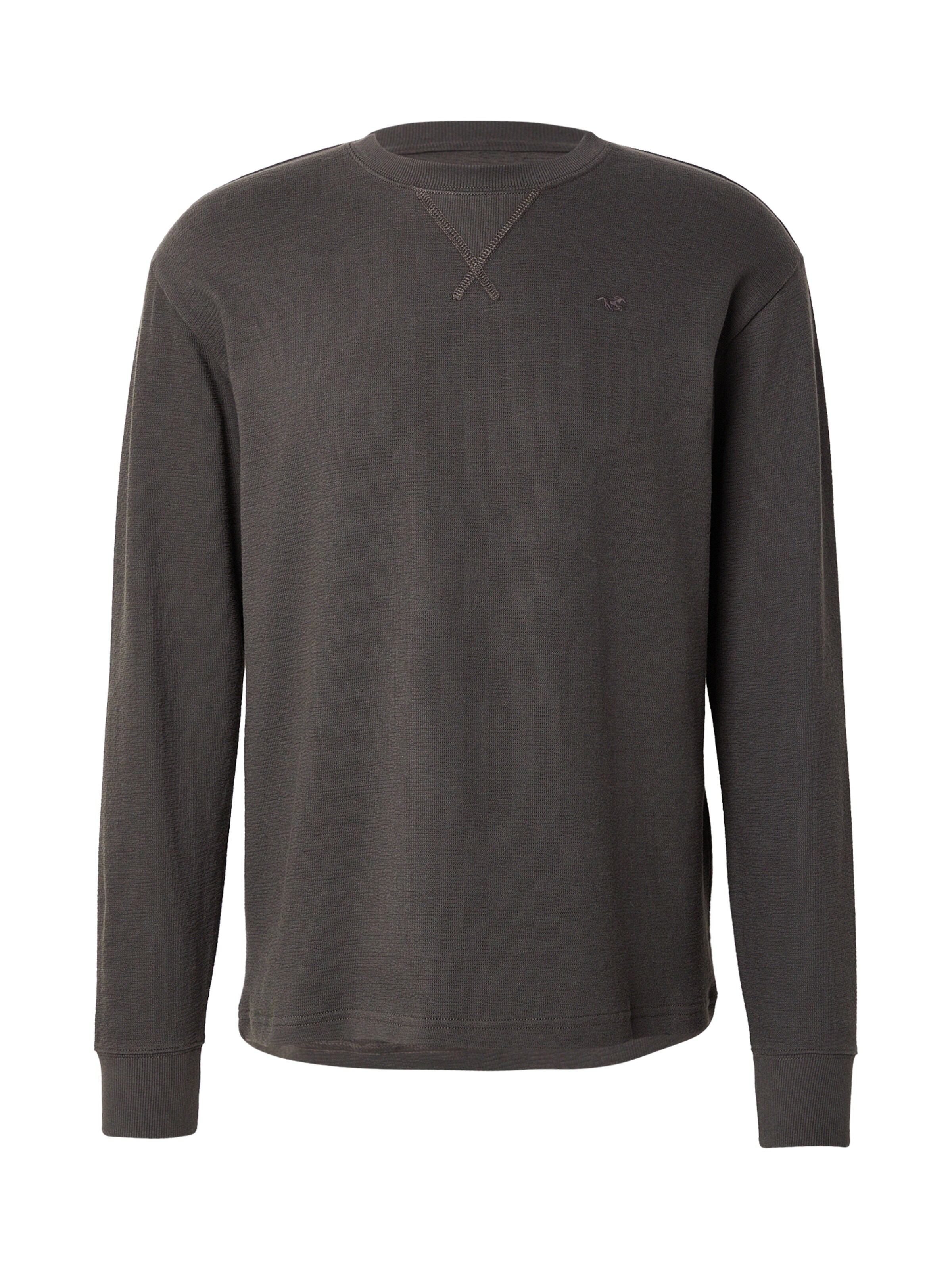 MUSTANG Тениска 'Asheville' в черно: отпред