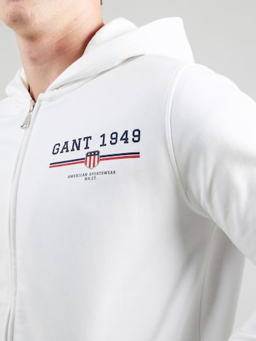 GANT Bluza rozpinana w kolorze biały