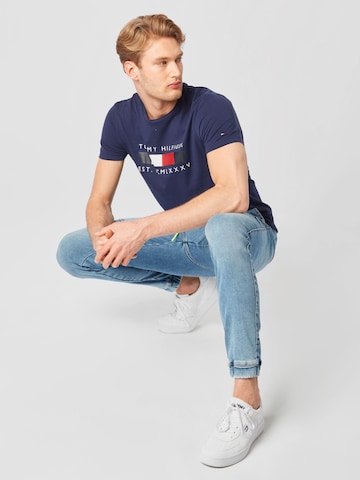 Tommy Jeans Tapered Farkut 'Scanton' värissä sininen