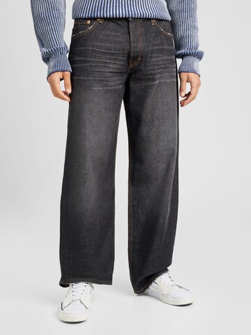 WEEKDAY Loosefit Jeans 'Sphere' in Zwart: voorkant