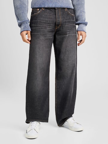 WEEKDAY Loosefit Jeans 'Sphere' in Zwart: voorkant