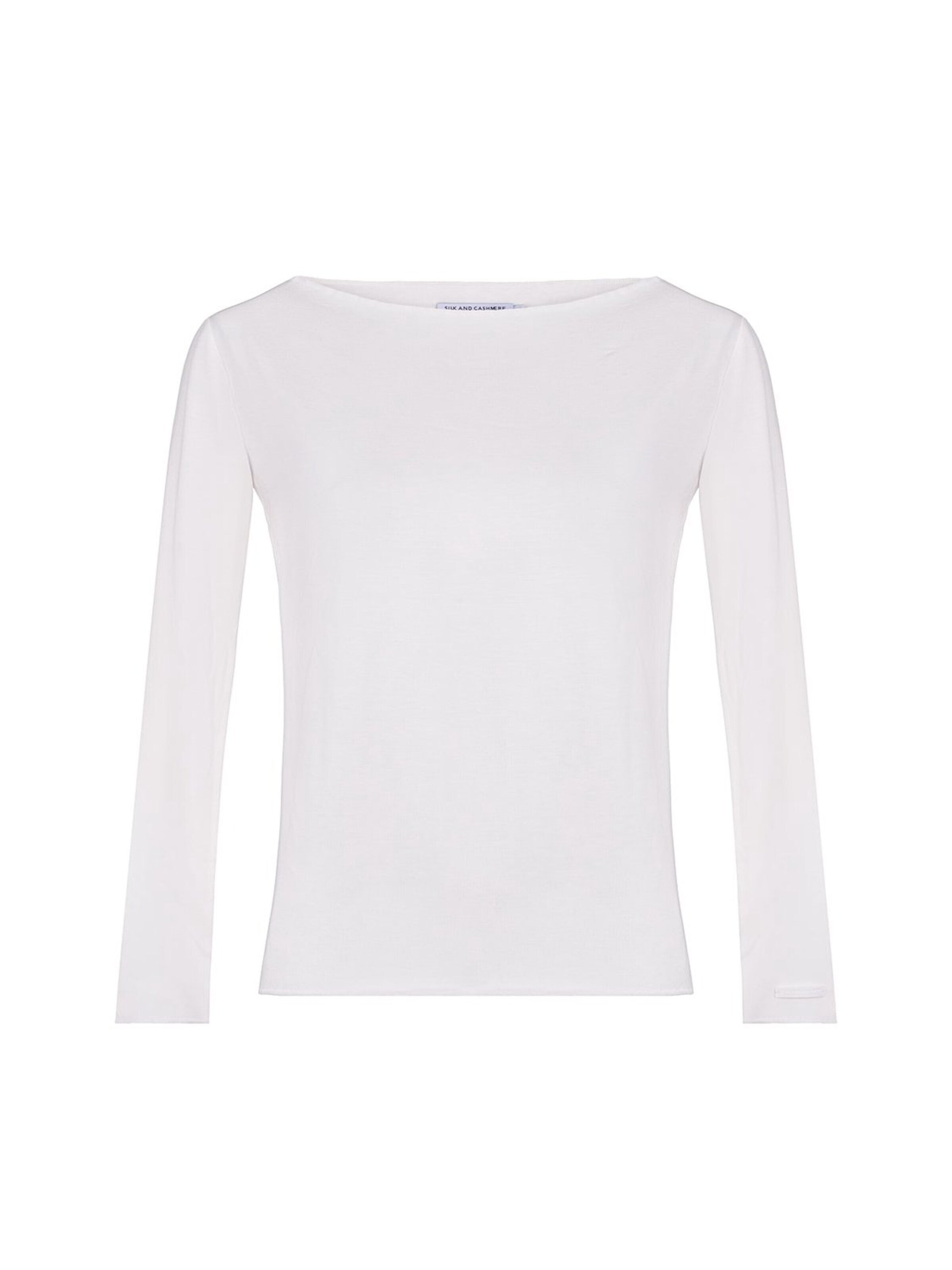 SILK & CASHMERE Blouse in Beige: front