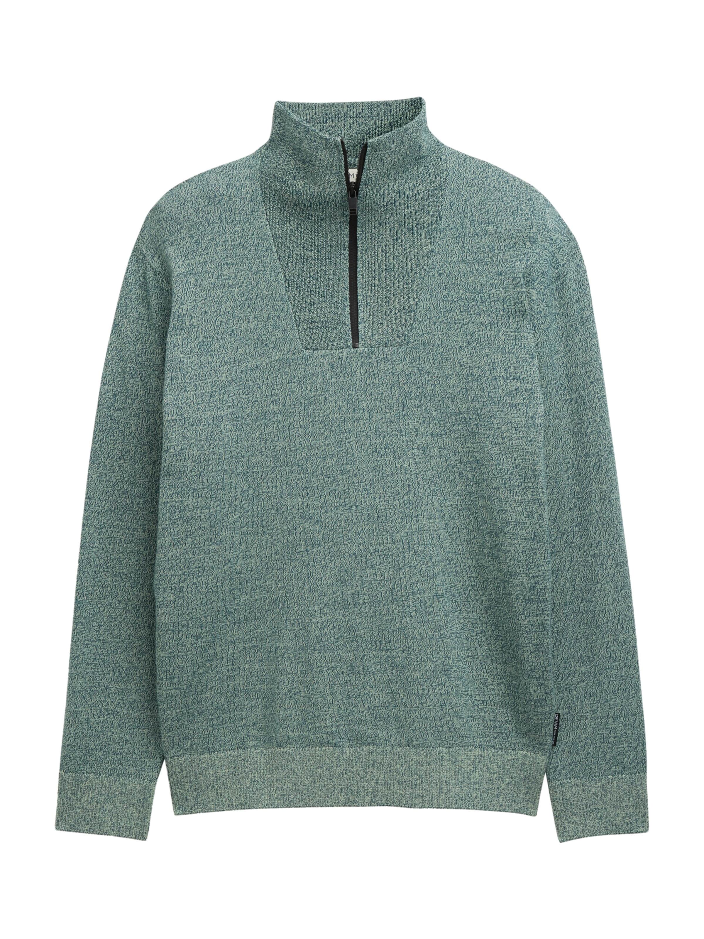 TOM TAILOR DENIM Πουλόβερ σε πράσινο: μπροστά