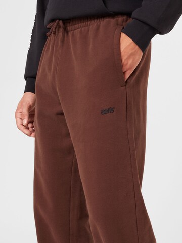 LEVI'S ® Tapered Trousers 'Authentic Sweatpants' in Brown